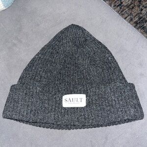 Sault New England Canada Grey Knit Beanie